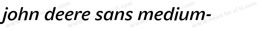 john deere sans medium字体转换